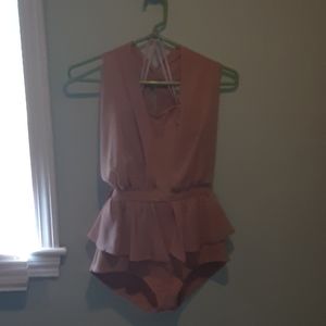 Mini short body suit dress up.